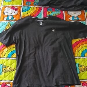 Champion Charcoal V-Neck Tee